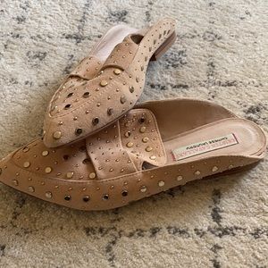 Chinese laundry Kristin cavallari studded tan mule